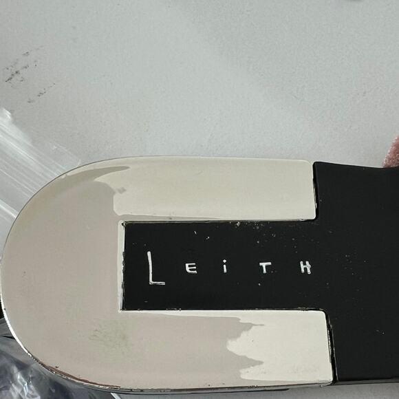 LEITH Pink Velvet & Pearl Embellished Strappy Flats Sz 7.5 Slip On Sandal Slides - Picture 4 of 7